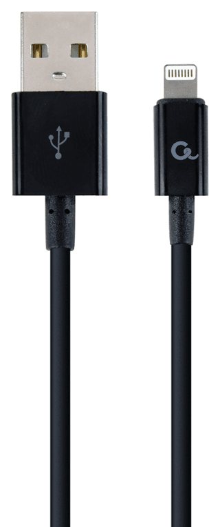 Cablexpert CC-USB2P-AMLM-1M cable de conector Lightning Negro