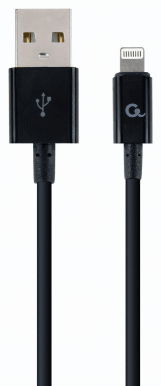 Cablexpert CC-USB2P-AMLM-2M cable de conector Lightning Negro
