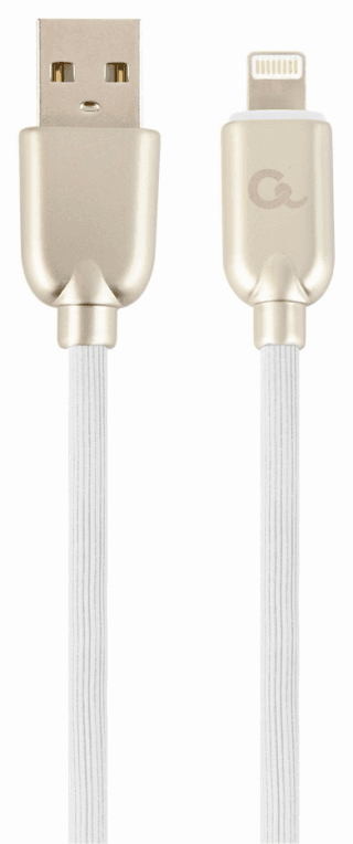 Cablexpert CC-USB2R-AMLM-2M-W cable de conector Lightning Blanco