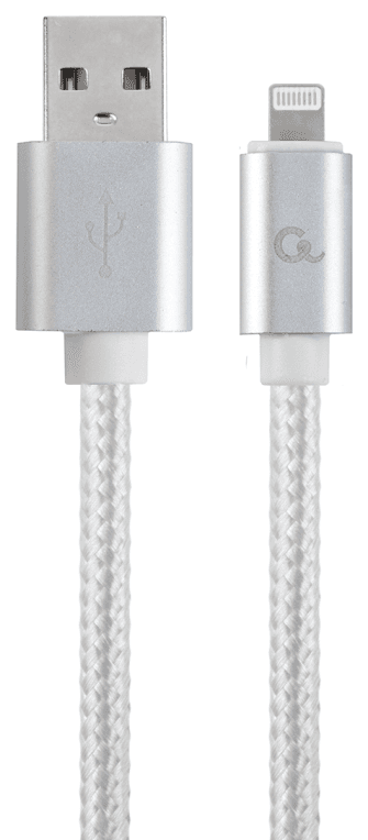 Gembird CCB-MUSB2B-AMLM-6-S cable de conector Lightning 1,8 m Plata