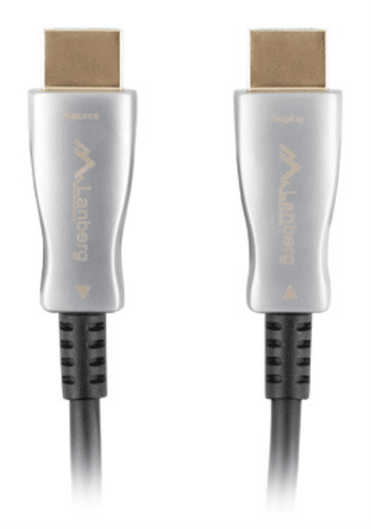 Lanberg CA-HDMI-20FB-0800-BK cable HDMI 80 m HDMI tipo A (Estándar) Negro, Plata