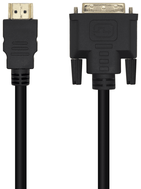 AISENS Cable DVI A HDMI, DVI 18+1/M-HDMI A/M, Negro, 3.0m