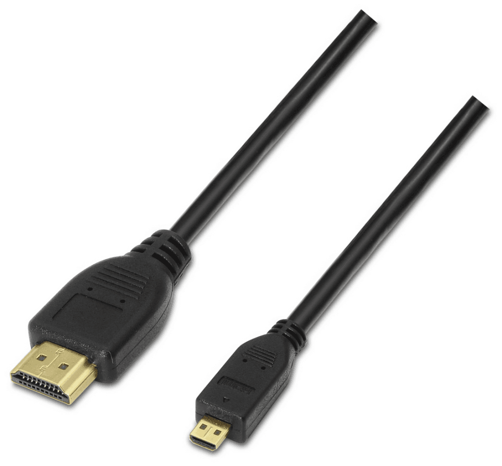 AISENS A119-0117 cable HDMI 1,8 m HDMI tipo A (Estándar) HDMI tipo D (Micro) Negro