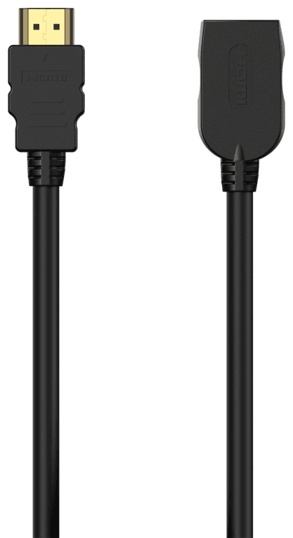 AISENS Cable HDMI V2.0 Prolongador Premium Alta Velocidad / Hec 4K@60Hz 18Gbps, A/M-A/H, Negro, 1.0M