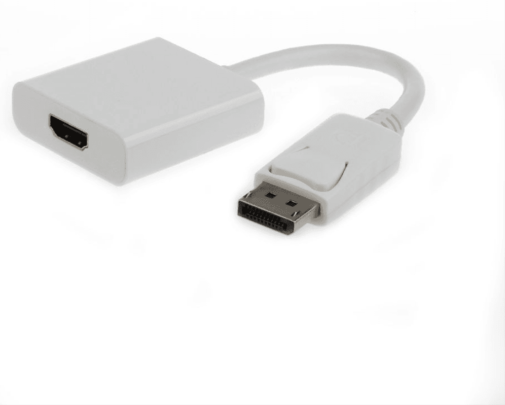 Gembird A-DPM-HDMIF-002-W adaptador de cable de vídeo 0,1 m DisplayPort HDMI tipo A (Estándar) Blanco