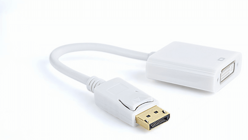 Gembird A-DPM-DVIF-002-W adaptador de cable de vídeo 0,1 m DisplayPort DVI Blanco