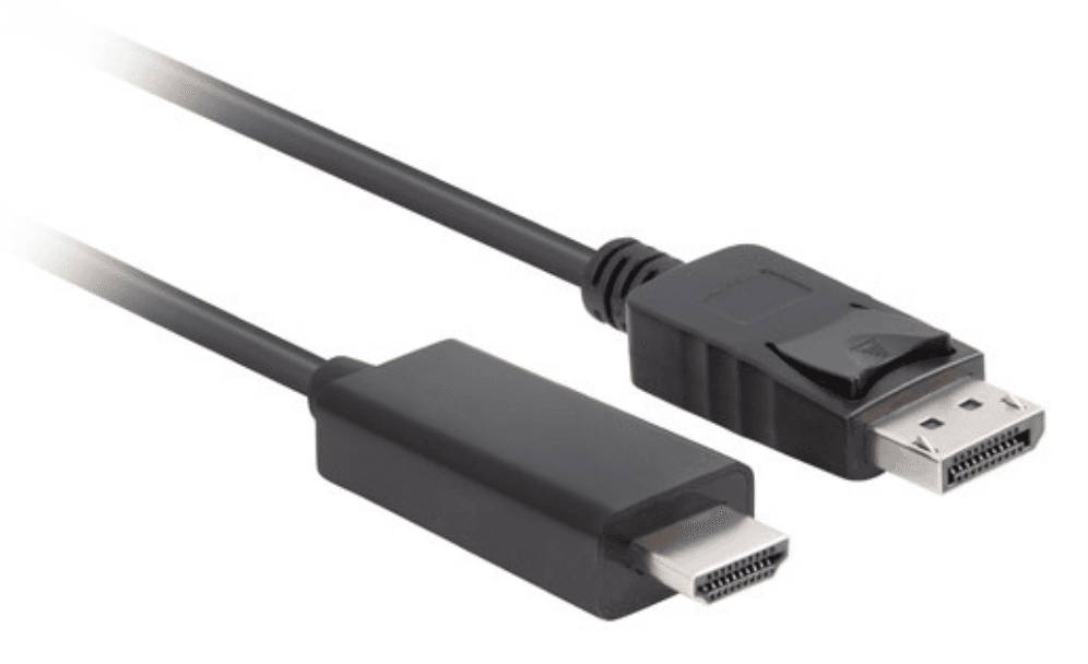 Lanberg CA-DPHD-11CC-0050-BK cambiador de género para cable DisplayPort HDMI Negro