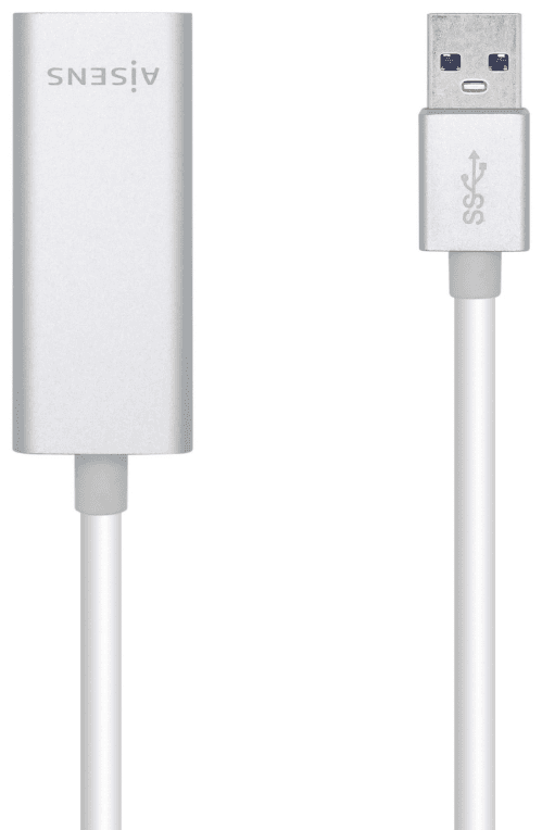 AISENS Conversor USB 3.0 A Ethernet Gigabit 10/100/1000 Mbps, 15 cm