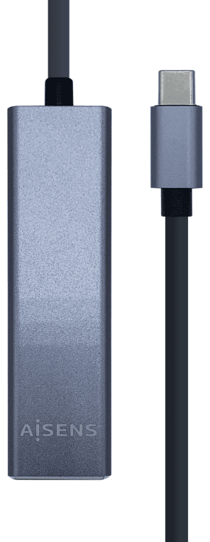 AISENS A109-0396 hub de interfaz USB 3.2 Gen 1 (3.1 Gen 1) Type-C Gris