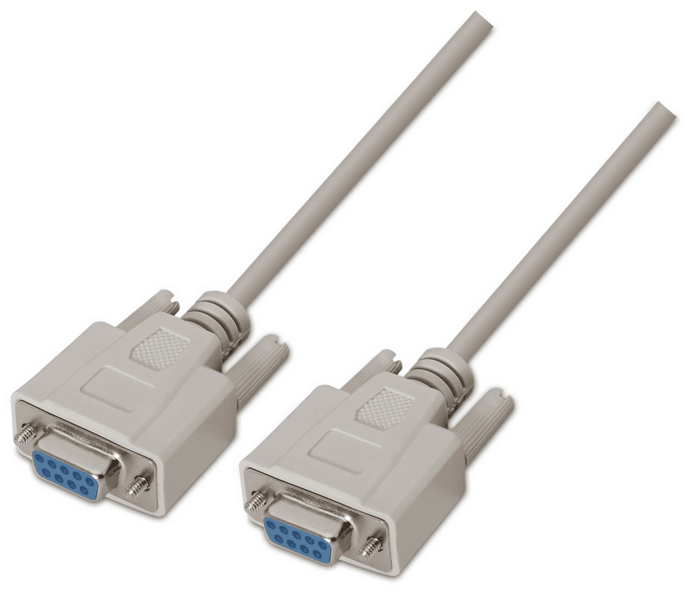 AISENS A112-0067 cable de serie Beige 1,8 m DB9