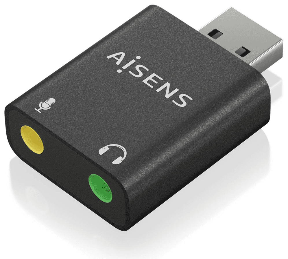 AISENS A106-0768 cambiador de género para cable 2x 3.5 mm