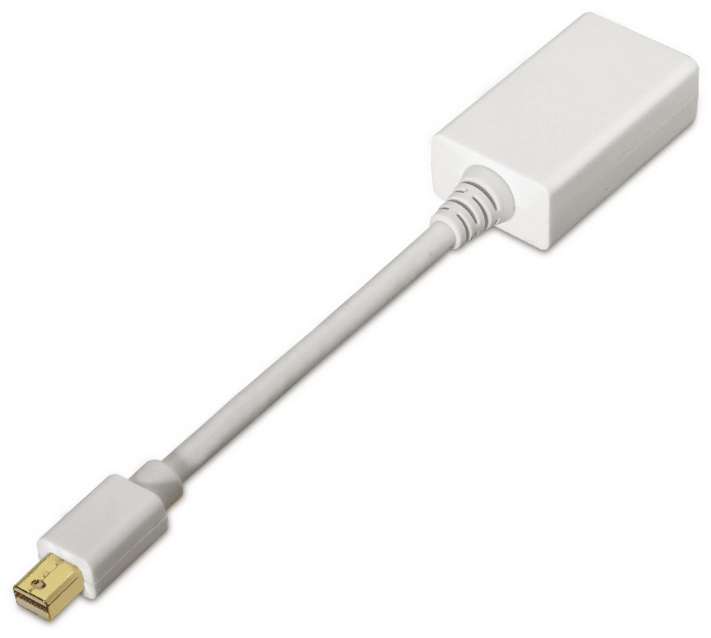 AISENS A125-0138 adaptador de cable de vídeo 0,15 m Mini DisplayPort HDMI Blanco