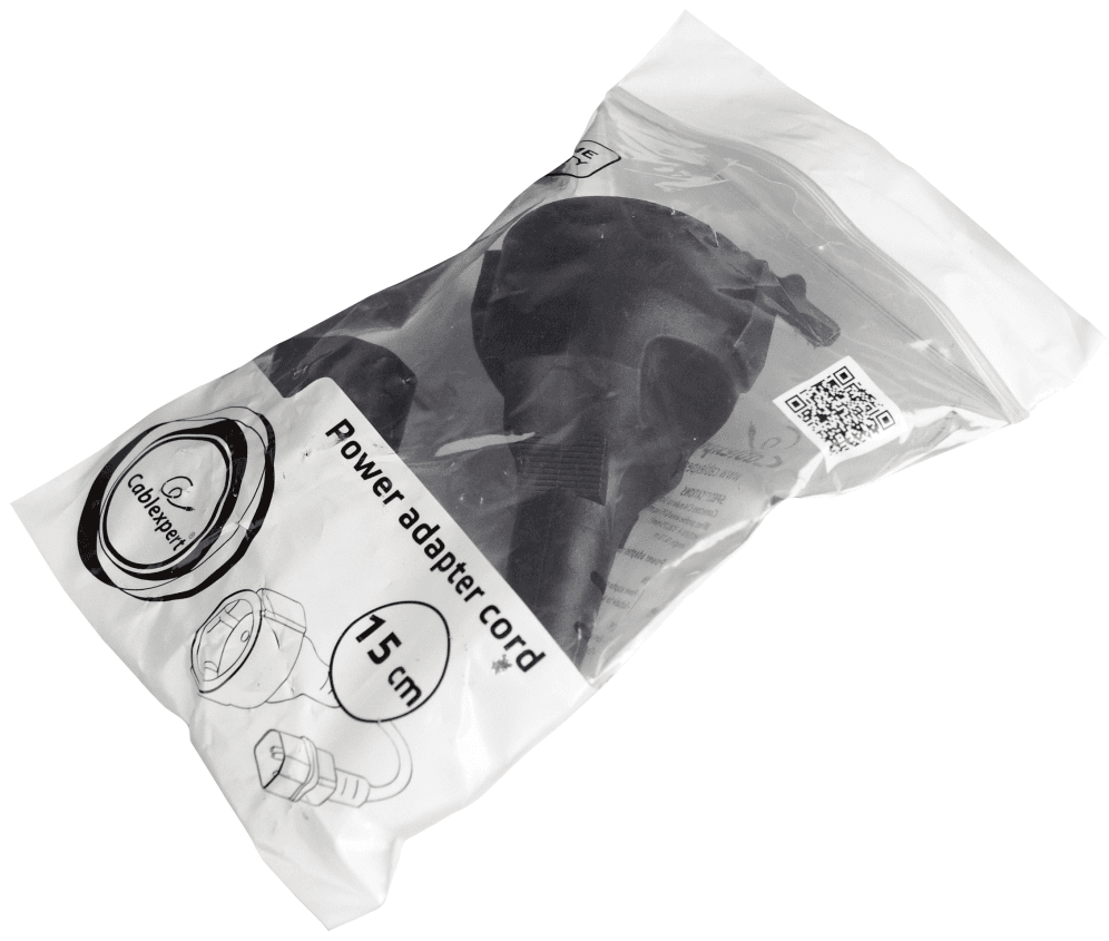 Gembird PC-SFC14M-01 cable de transmisión Negro 0,15 m C14 acoplador