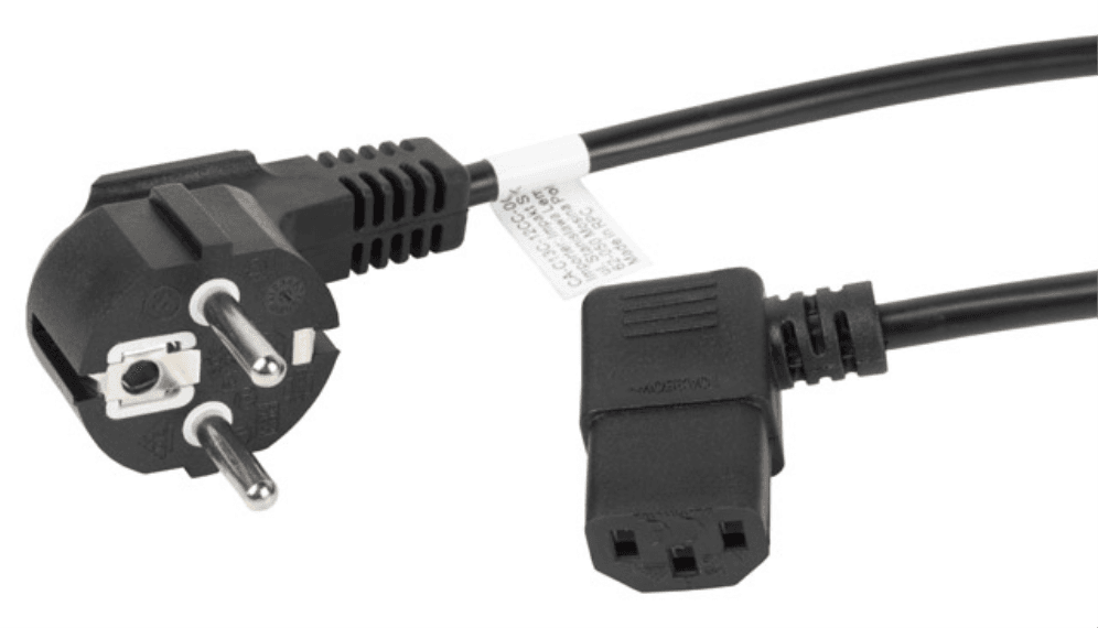 Lanberg CA-C13C-12CC-0018-BK cable de transmisión Negro 2 m C13 acoplador CEE7/7