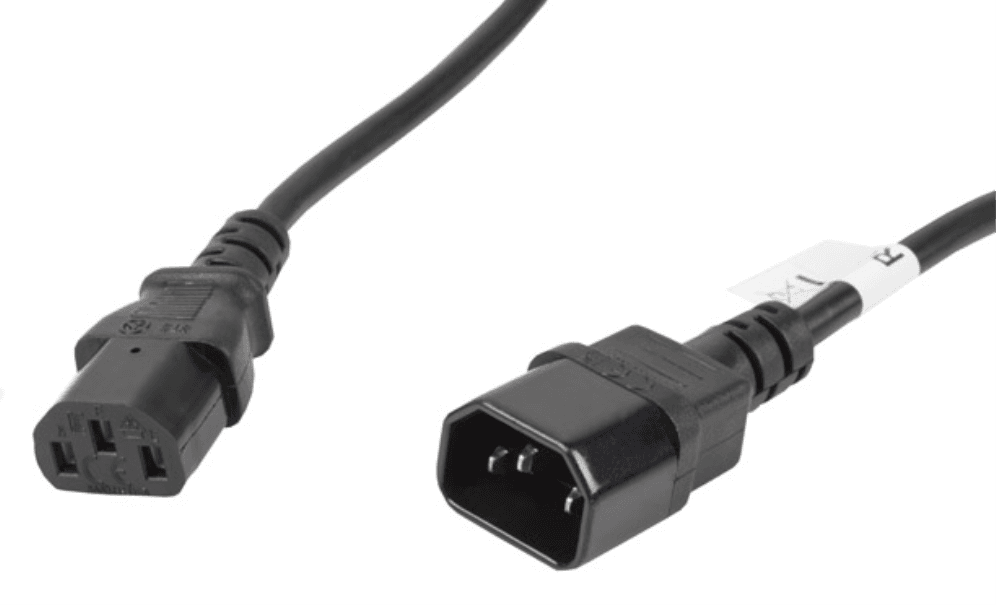 Lanberg CA-C13E-11CC-0050-BK cable de transmisión Negro 5 m C13 acoplador C14 acoplador