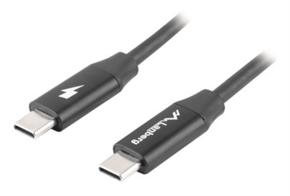 Lanberg CA-CMCM-40CU-0005-BK cable USB USB 2.0 0,5 m USB C Negro