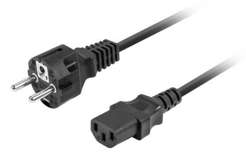 Lanberg CA-C13C-14CC-0018-BK cable de transmisión Negro 1,8 m C13 acoplador CEE7/7