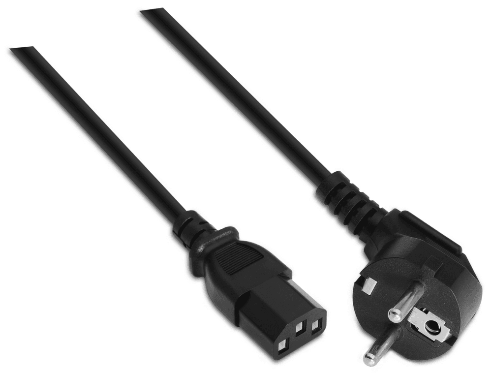 AISENS A132-0167 cable de transmisión Negro 1,5 m CEE7/7 C13 acoplador