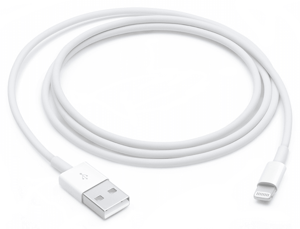 Apple MXLY2ZM/A cable de conector Lightning 1 m Blanco