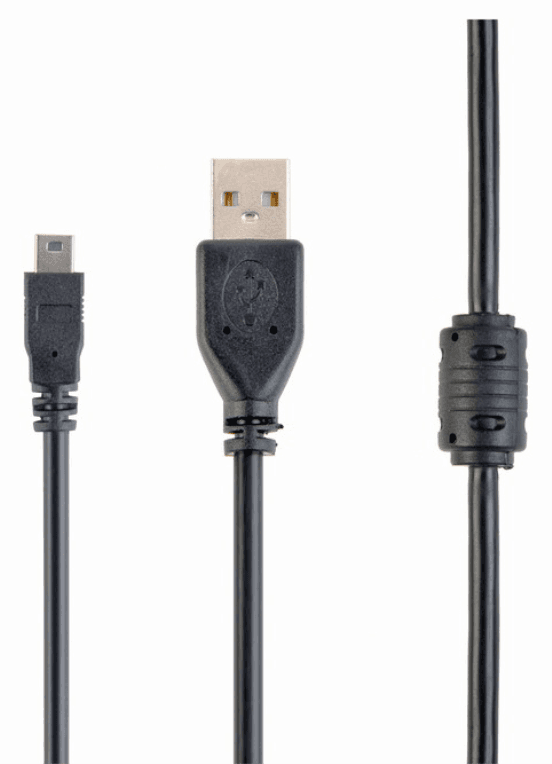 Gembird 1.8m USB 2.0 A/mini-USB cable USB 1,8 m USB A Mini-USB B Negro