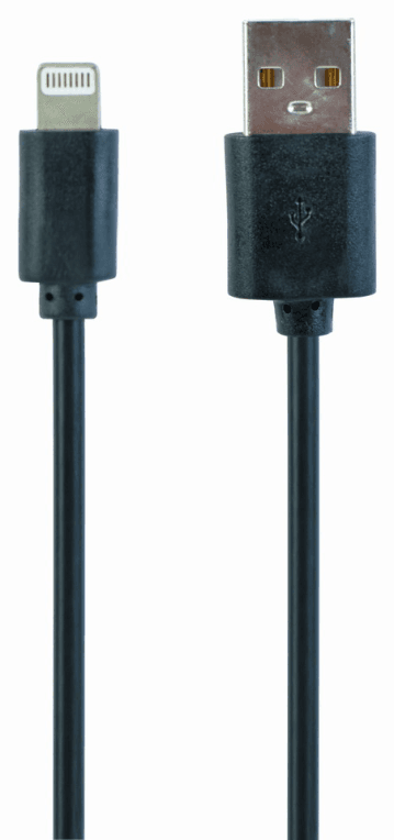 Gembird CC-USB2-AMLM-1M cable de conector Lightning Negro