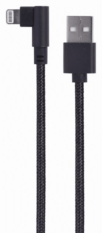 Gembird CC-USB2-AMLML-0.2M cable de conector Lightning 0,2 m Negro