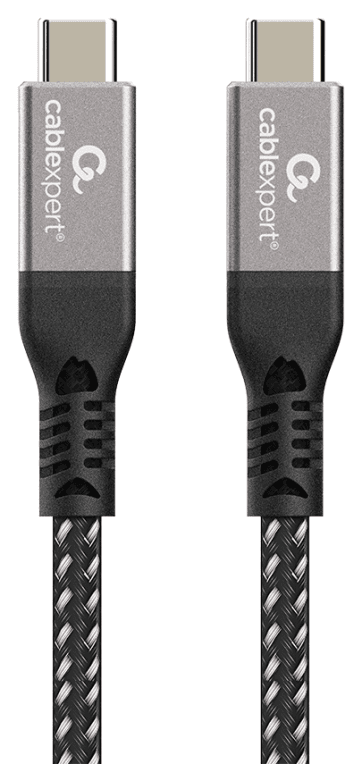 Gembird CCBP-USB4-CMCM240-1.5M cable USB USB4 Gen 3x2 1,5 m USB C Negro, Plata