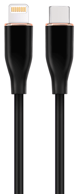 Gembird GMB Audio CC-USB2S-CM8PM-1.5M-BK cable de conector Lightning 1,5 m Negro