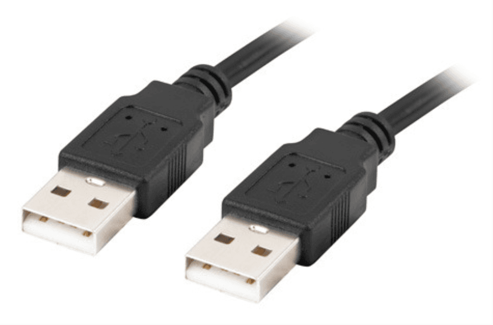 Lanberg CA-USBA-20CU-0005-BK cable USB USB 2.0 0,5 m Negro
