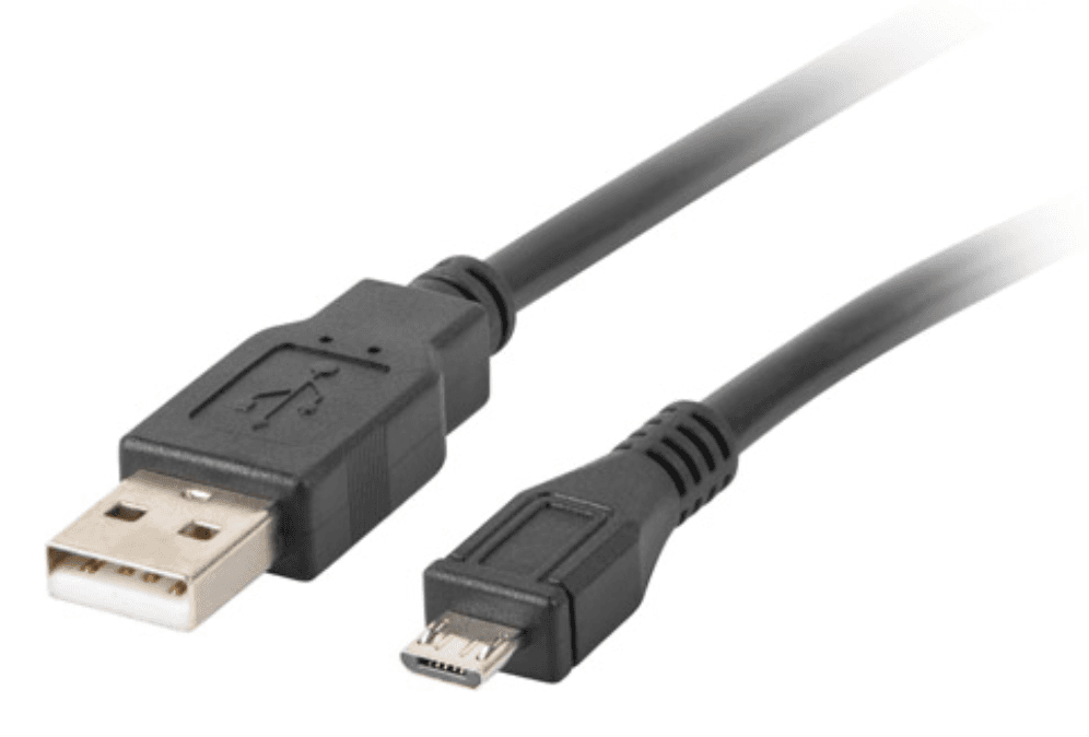 Lanberg CA-USBM-10CC-0003-BK cable USB USB 2.0 0,3 m Micro-USB B USB A Negro
