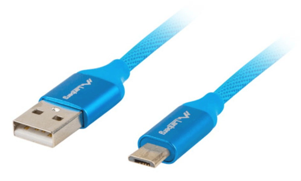 Lanberg CA-USBM-20CU-0010-BL cable USB USB 2.0 1 m Micro-USB A USB A Azul