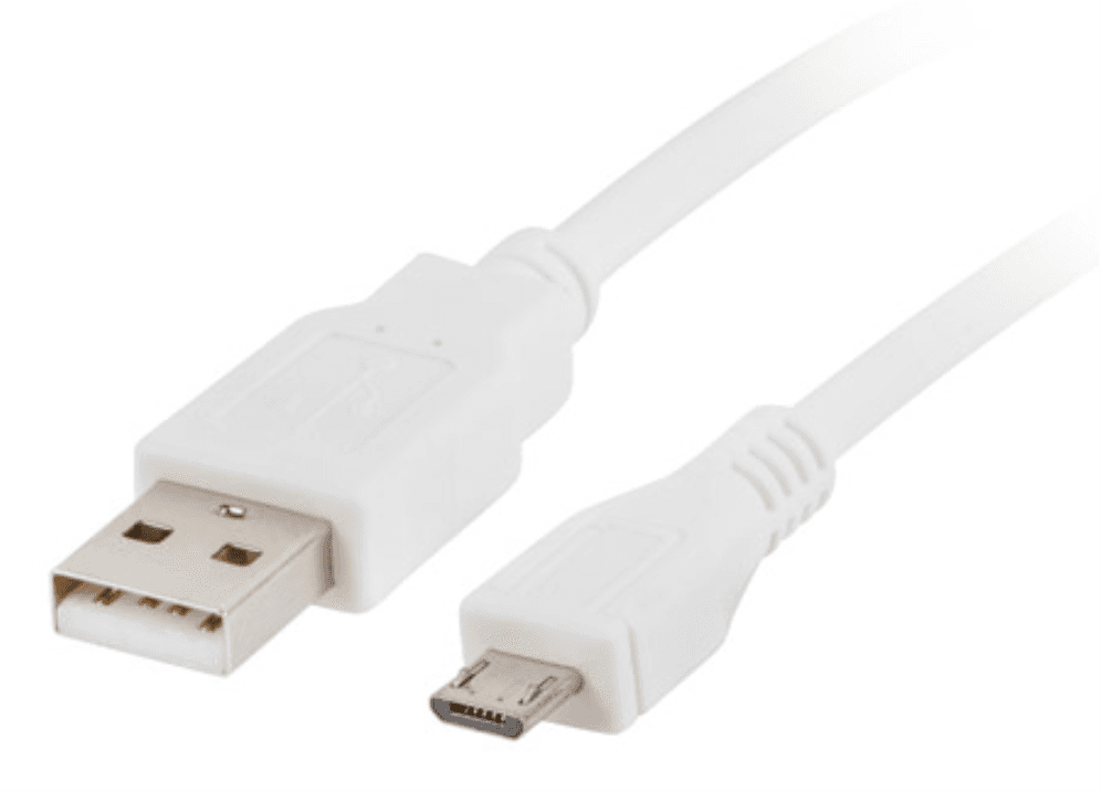 Lanberg CA-USBM-10CC-0010-W cable USB USB 2.0 1 m Micro-USB A USB A Blanco