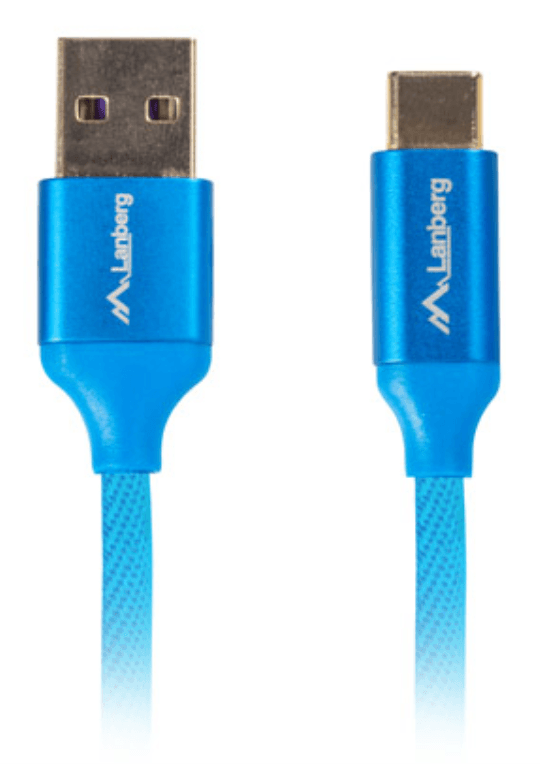 Lanberg CA-USBO-22CU-0018-BL cable USB USB 2.0 1,8 m USB A USB C Azul