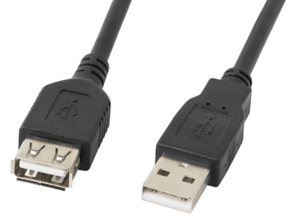 Lanberg CA-USBE-10CC-0050-BK cable USB USB 2.0 5 m USB A Negro