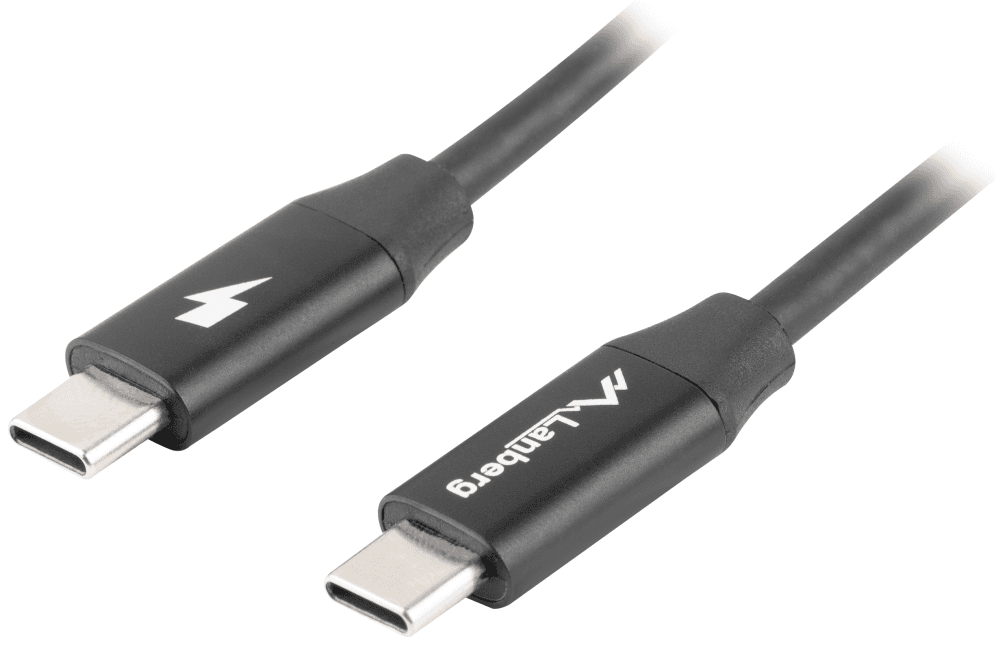 Lanberg CA-CMCM-40CU-0018-BK cable USB USB 2.0 1,8 m USB C Negro