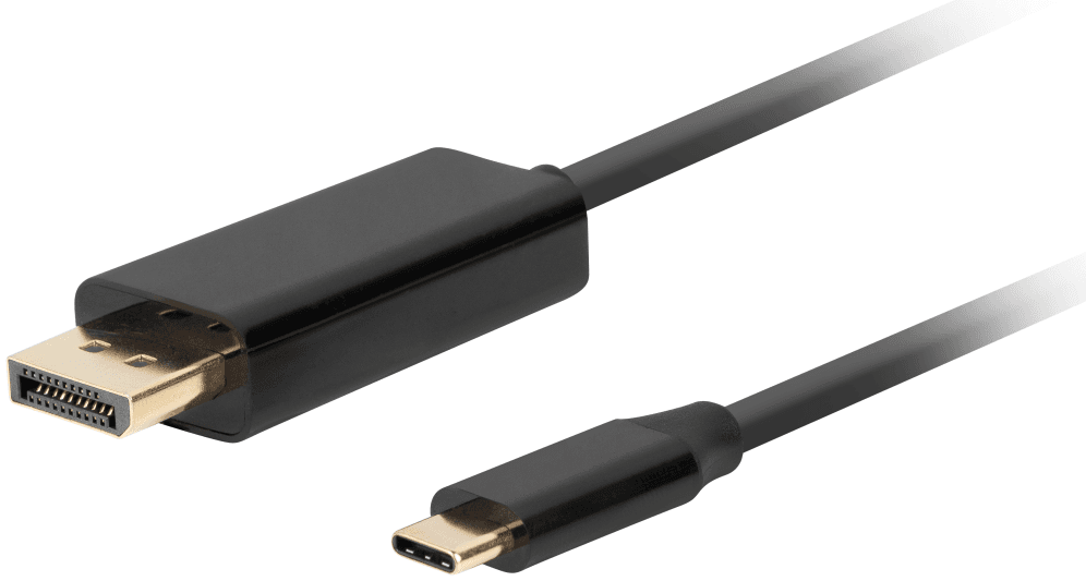 Lanberg CA-CMDP-10CU-0030-BK adaptador de cable de vídeo 3 m USB Tipo C DisplayPort Negro