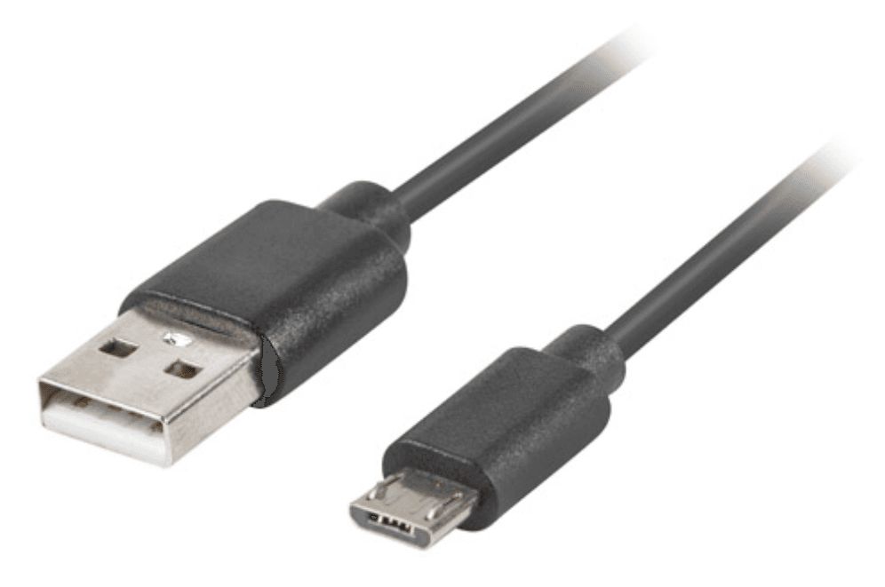 Lanberg CA-USBM-20CU-0010-BK cable USB USB 2.0 1 m USB A Micro-USB B Negro
