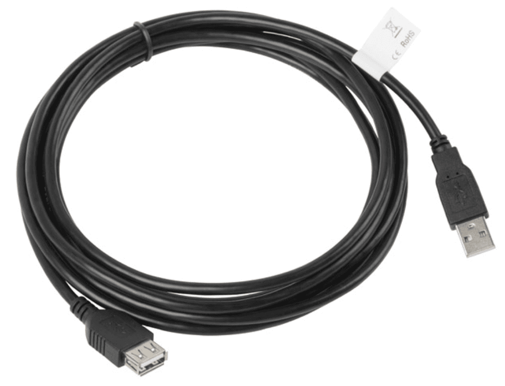 Lanberg CA-USBE-10CC-0030-BK cable USB USB 2.0 3 m USB A Negro
