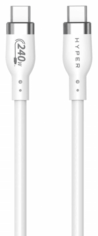 HYPER HJ4002WHGL cable USB USB 2.0 2 m USB C Blanco