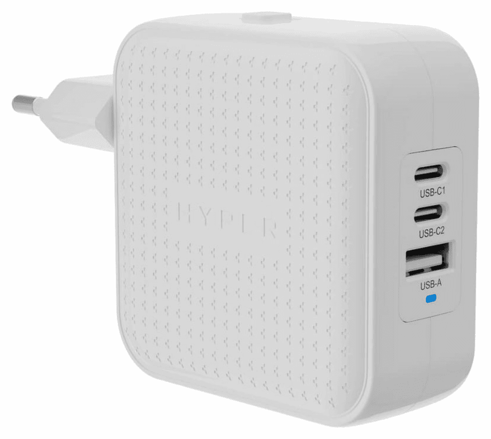 HYPER HJ1003WHWWGL cargador de dispositivo móvil Portátil, Smartphone, Tableta Blanco Corriente alterna Carga rápida Interior
