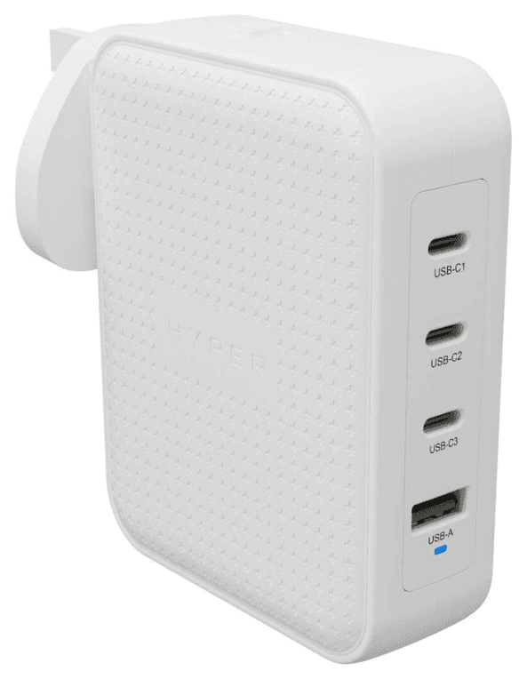 HYPER HJ1001WHWWGL cargador de dispositivo móvil Mando de videoconsola, Teléfono móvil, Netbook, Portátil, Smartphone, Tableta Blanco Corriente alterna Carga rápida Interior