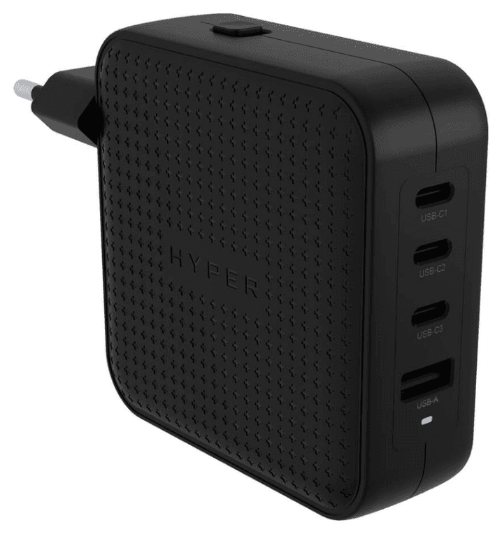 HYPER HJ1002BKWWGL cargador de dispositivo móvil Portátil, Smartphone, Tableta Negro Corriente alterna Carga rápida Interior