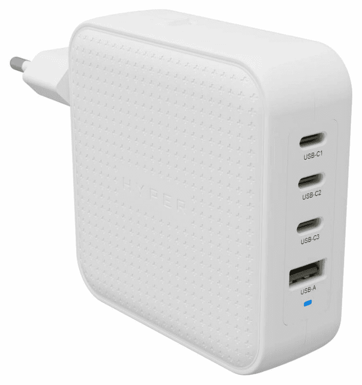 HYPER HJ1002WHWWGL cargador de dispositivo móvil Portátil, Smartphone, Tableta Blanco Corriente alterna Carga rápida Interior