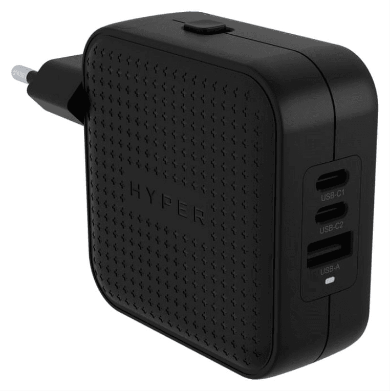 HYPER HJ1003BKWWGL cargador de dispositivo móvil Portátil, Smartphone, Tableta Negro Corriente alterna Carga rápida Interior
