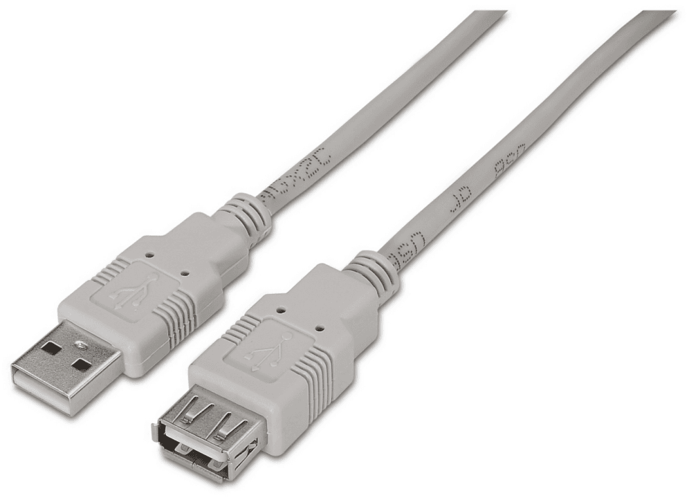 AISENS A101-0012 cable USB USB 2.0 1 m USB A Beige
