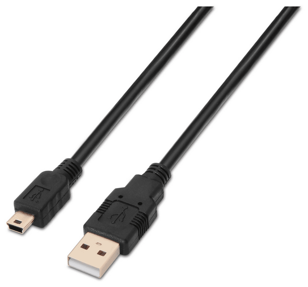 AISENS A101-0025 cable USB USB 2.0 1,8 m USB A Mini-USB B Negro