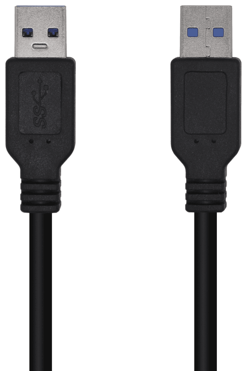 AISENS Cable USB 3.0, Tipo A/M-A/M, Negro, 3.0m