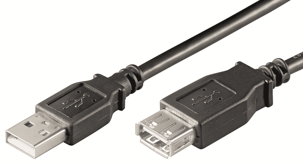 Ewent EC1011 cable USB 1 m USB A Negro