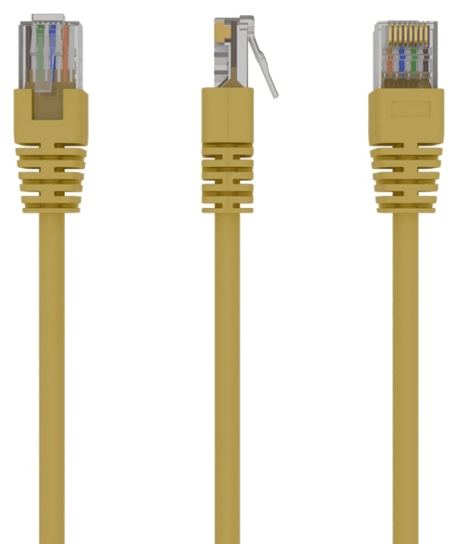 Gembird PP12-1M/Y cable de red Amarillo Cat5e U/UTP (UTP)