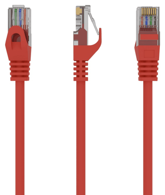 Gembird PP6U-0.5M cable de red Rojo 0,5 m Cat6 U/UTP (UTP)
